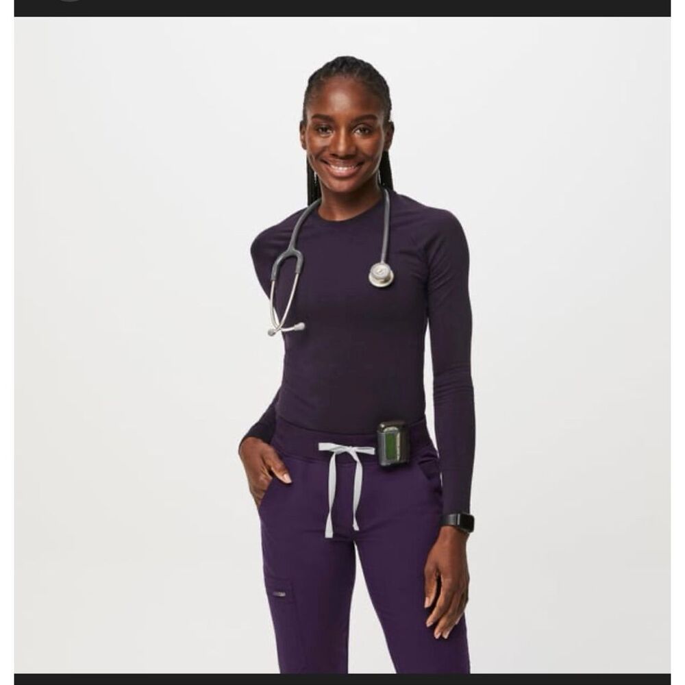 Figs Salta seamless underscrub long sleeve top size M